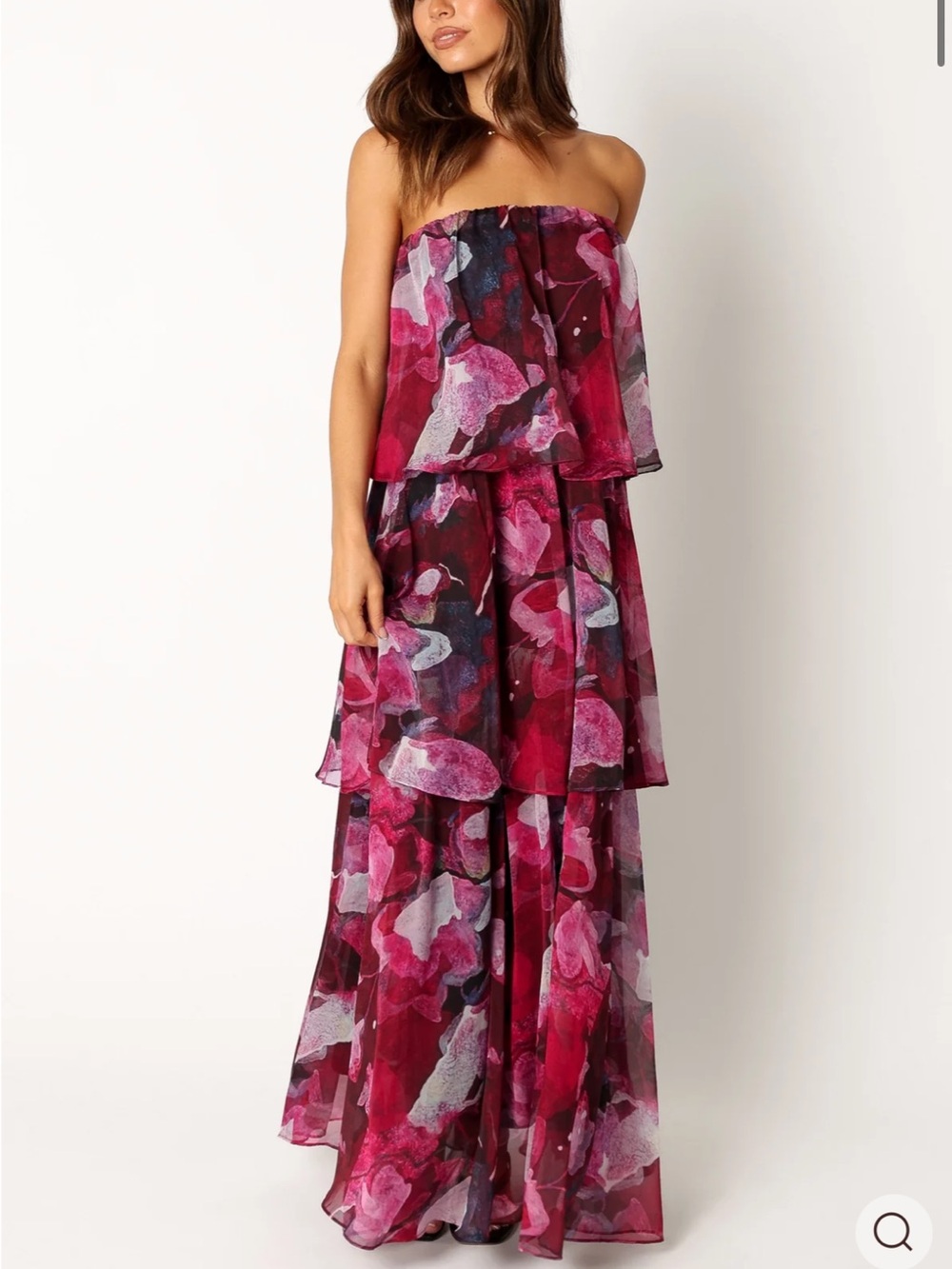 Petal and Pup Bloom Strapless Maxi Dress